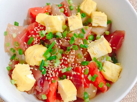 生姜がアクセント★バラちらし丼